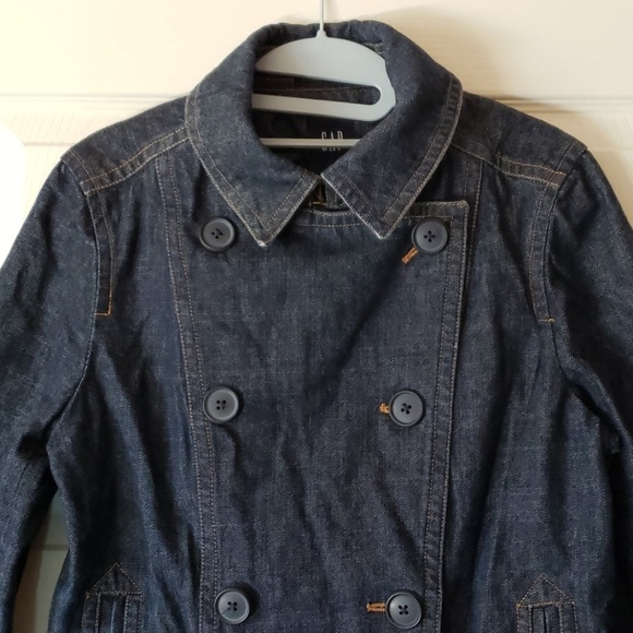 GAP women denim blue jean jacket Medium - Picture 4 of 8
